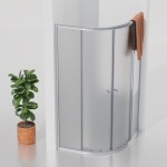 POINT 90x90 Grape Čtvrtkruhová sprchová zástěna