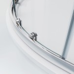 POINT AS LOR 100x80 Clear Levý Asymetrický sprchový kout s akrylátovou vaničkou