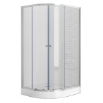 POINT AS LOR 100x80 Clear Pravý Asymetrický sprchový kout s akrylátovou vaničkou