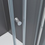 POINT AS LOR 100x80 Clear Pravý Asymetrický sprchový kout s akrylátovou vaničkou