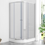 POINT AS LOR 100x80 Clear Pravý Asymetrický sprchový kout s akrylátovou vaničkou