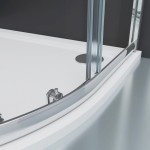 POINT AS LOR 100x80 Clear Pravý Asymetrický sprchový kout s akrylátovou vaničkou