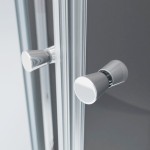 POINT AS LOR 100x80 Clear Pravý Asymetrický sprchový kout s akrylátovou vaničkou