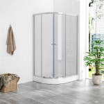 POINT AS LOR 100x80 Clear Pravý Asymetrický sprchový kout s akrylátovou vaničkou