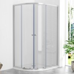 POINT AS ROCKY 100x80 Clear Pravý Asymetrický sprchový kout s mramorovou vaničkou