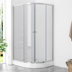 POINT AS LOR 100x80 Grape Levý Asymetrický sprchový kout s akrylátovou vaničkou