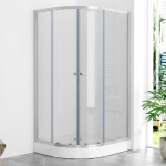 POINT AS LOR 100x80 Grape Pravý Asymetrický sprchový kout s akrylátovou vaničkou