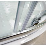 POINT AS 90x80 Clear Asymetrická sprchová zástěna