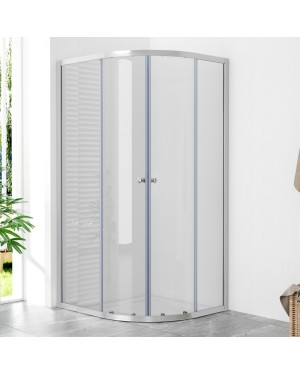 POINT AS 90x80 Grape Asymetrická sprchová zástěna