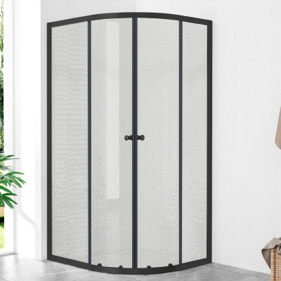 POINT AS BLACK 100x80 Grape Asymetrická sprchová zástěna