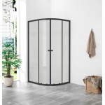 POINT AS BLACK 100x80 Grape Asymetrická sprchová zástěna