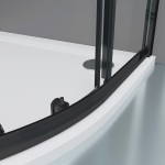 POINT BLACK 80x80 Clear Čtvrtkruhová sprchová zástěna