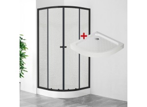 POINT BLACK LOR 80 Grape Čtvrtkruhový sprchový kout s akrylátovou vaničkou