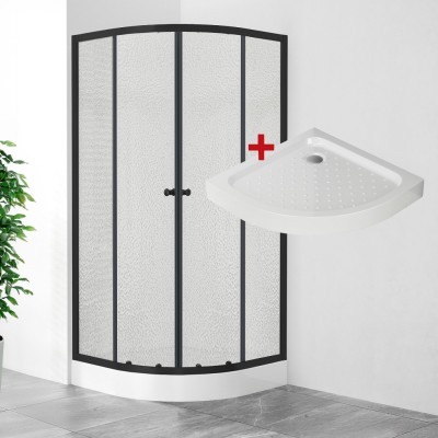 POINT BLACK LOR 80 Grape Čtvrtkruhový sprchový kout s akrylátovou vaničkou