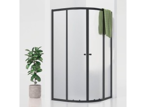 POINT BLACK 80x80 Grape Čtvrtkruhová sprchová zástěna