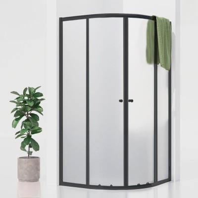 POINT BLACK 80x80 Grape Čtvrtkruhová sprchová zástěna