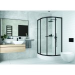 POINT BLACK LOR 90 Clear Čtvrtkruhový sprchový kout s akrylátovou vaničkou
