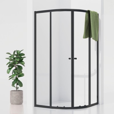 POINT BLACK 90x90 Clear Čtvrtkruhová sprchová zástěna