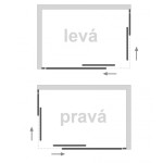 POINT 100x70 Clear Obdélníková sprchová zástěna