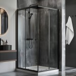 POINT BLACK 100x70 Clear Obdélníková sprchová zástěna