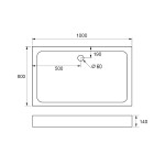 POINT BLACK LOR 100x80 Clear Obdélníkový sprchový kout s akrylátovou vaničkou