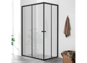 POINT BLACK 100x80 Clear Obdélníková sprchová zástěna