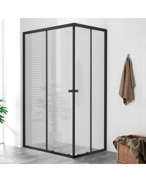 POINT BLACK 100x80 Clear Obdélníková sprchová zástěna