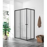 POINT BLACK 100x90 Clear Obdélníková sprchová zástěna