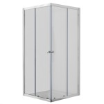 POINT Q 80x80 Clear Čtvercová sprchová zástěna