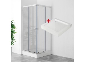 POINT Q LOR 80 Grape Čtvercový sprchový kout s akrylátovou vaničkou