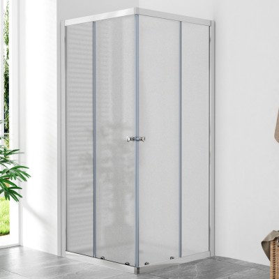 POINT Q 80x80 Grape Čtvercová sprchová zástěna