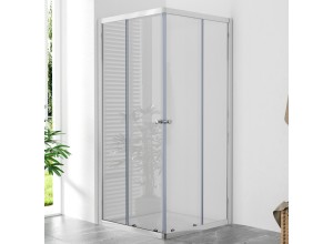 POINT Q 90x90 Clear Čtvercová sprchová zástěna