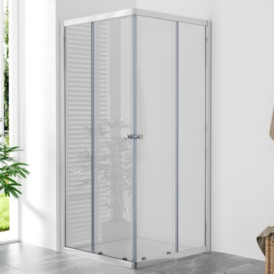 POINT Q 90x90 Clear Čtvercová sprchová zástěna