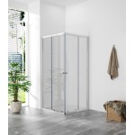 POINT Q 90x90 Clear Čtvercová sprchová zástěna