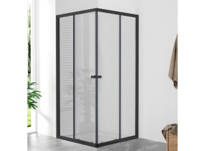 POINT Q BLACK 80x80 Grape Čtvercová sprchová zástěna