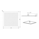 SPY podomítkový sprchový set s pákovou baterií, 2 výstupy, chrom