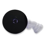 SIFON vaničkový 90, černá lesk