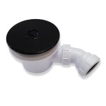 SIFON vaničkový 90, černá lesk