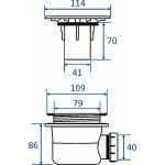 SIFON vaničkový 90, bílá
