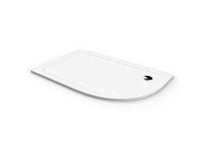 ROCKY 120x80x3 čtvrtkruhová mramorová vanička levá