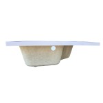 SAP AS 100x80 Levá Sprchová vanička hluboká