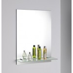 SAMBA skleněná police 50 cm, chrom