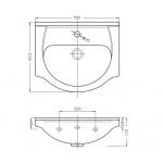 SIMPLEX ECO 50 umyvadlová skříňka včetně umyvadla 47x83,5x29 cm