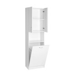 SIMPLEX ECO vysoká skříňka s košem na prádlo 50x180x30cm