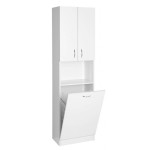 SIMPLEX ECO vysoká skříňka s košem na prádlo 50x180x30cm
