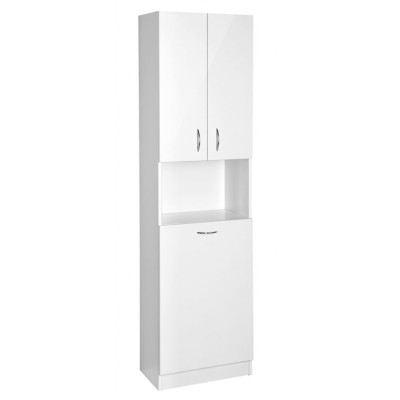 SIMPLEX ECO vysoká skříňka s košem na prádlo 50x180x30cm