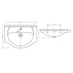 SIMPLEX ECO 60 umyvadlová skříňka včetně umyvadla 58,5x83,5x30,7cm