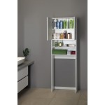 SIMPLEX ECO skříňka za pračku 63x25x190cm, bílá