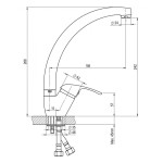 A10 15 00 Slim Dřezová stojánková baterie