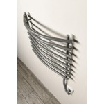 Elektrický sušák ručníků, 570x465 mm, 72 W, šedý hliník-metalíza (RAL9007)